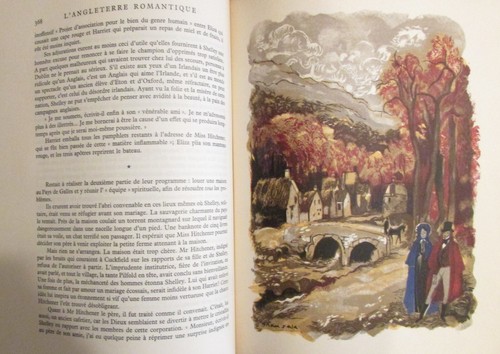 André MAUROIS L'ANGLETERRE ROMANTIQUE 4 TITRES reliure BONET illustrations SALA - Picture 4 of 10