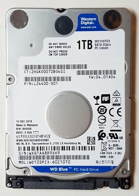 NEW - Original HP 15-AY041WM 1TB Hard Drive 778192-005 WD10SPZX