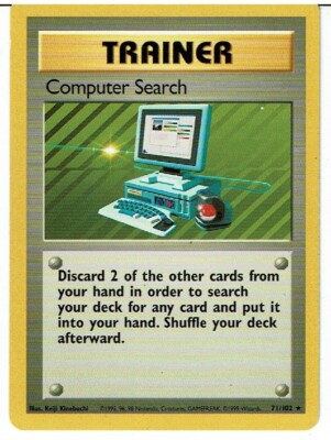 Pokemon Base Set 1 Rare Computer Suche 71/102 LP