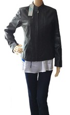 Helium Women's Black Leather Jackets Size 8uk