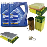 Inspektionspaket 10L Mannol Special Plus 10W-30 FüR Audi A4 Avant S4 Quattro