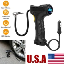 150PSI Tyre Inflator Pump Compressor LED Light for Car Bike Motor Hand Pump