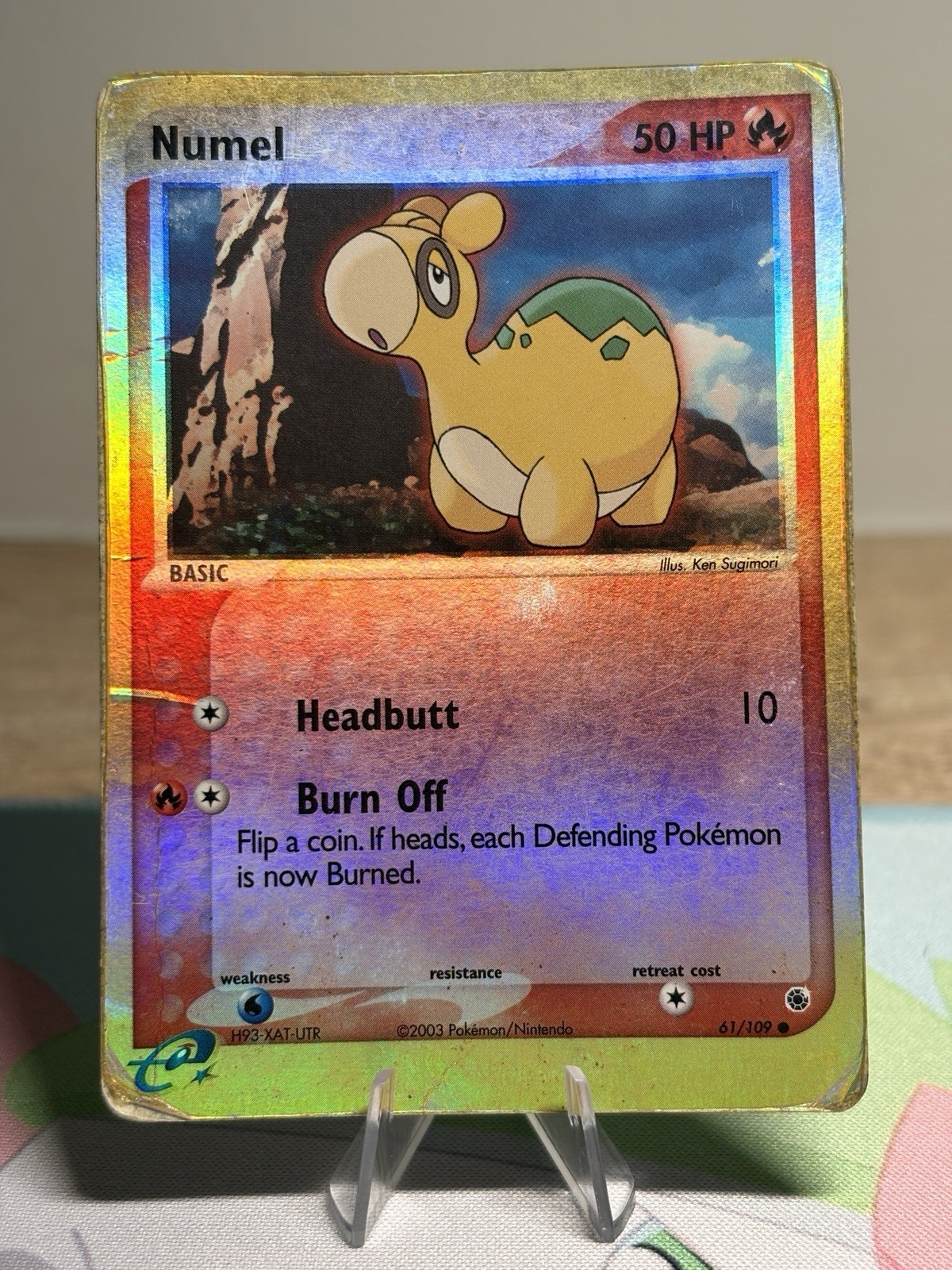 Numel 61/109 2003 Ex Ruby and Sapphire Reverse Holo Foil Pokemon Card MP HP