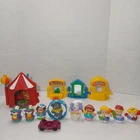 Fisher Price Little People Big Top Circus Tent & Carnival Lot Chunky Fig Vintage