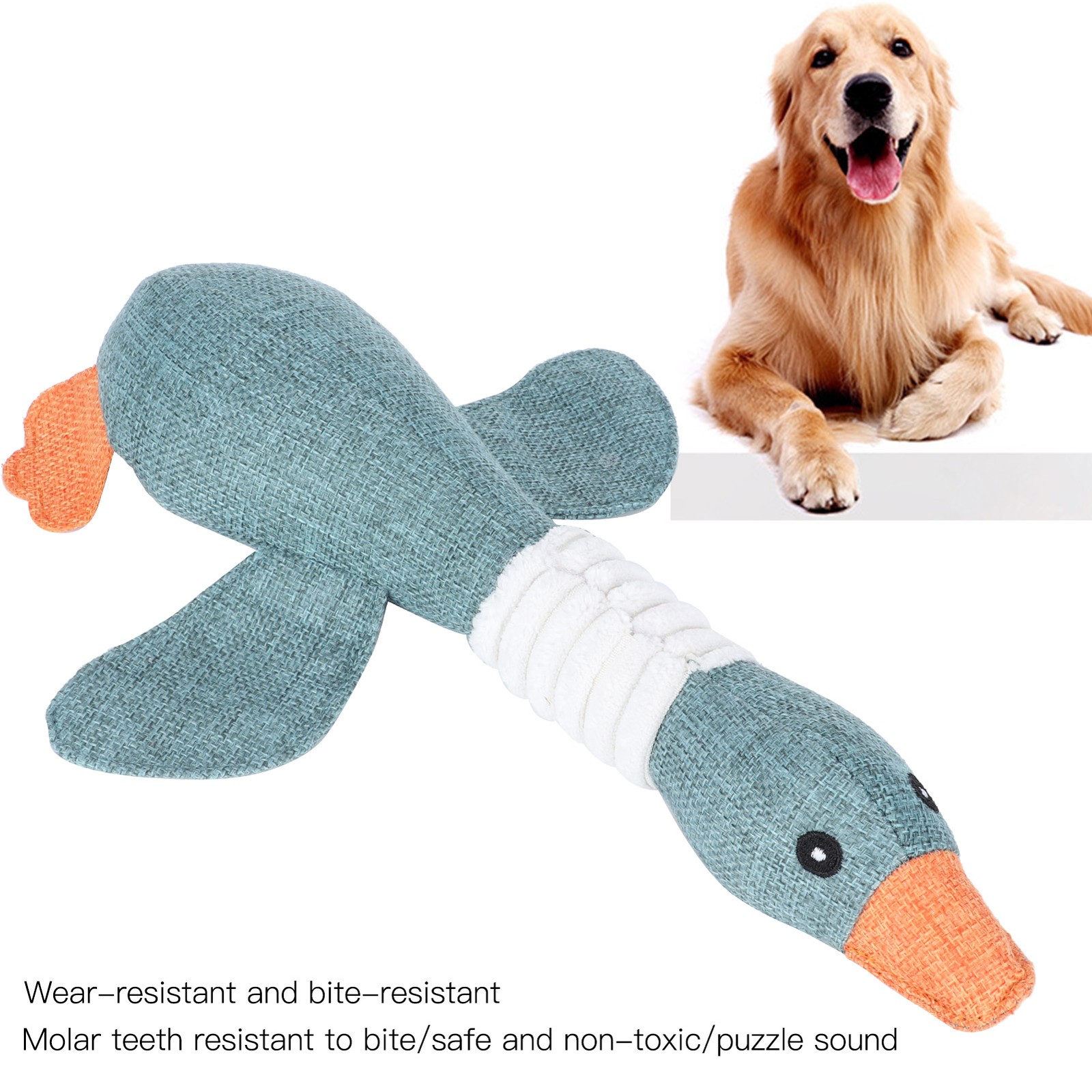 Funny Dog Squeaky Goose Chew Toys Dog Cat Play Interactive Toys Pets