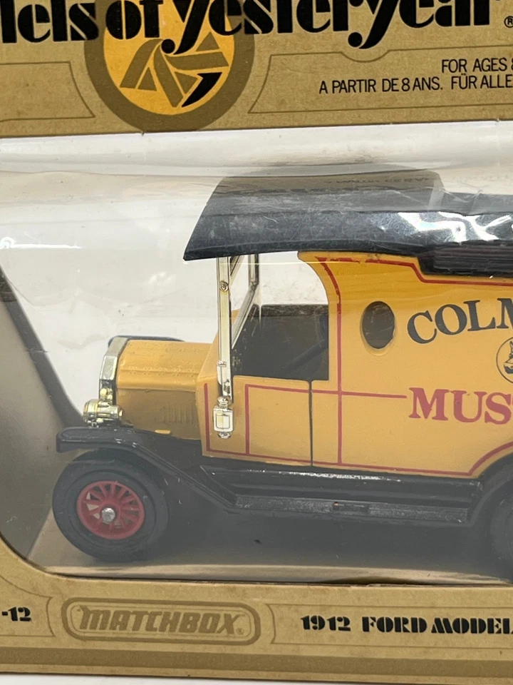 Matchbox Models Of Yesteryear 1912 Ford Model T Colman's Mustard Y-12 New w/ Box - Image 4 of 4