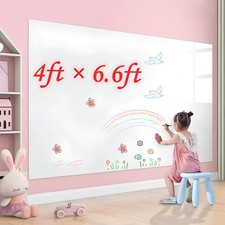 48" 79" Stick and Peel Dry Erase Whiteboard Wall Sticker, Bonus Marker 48 7...