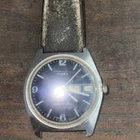 Timex Marlin 1980 Blue Dial Mens Vintage 1980s Mechanical Handwind Watch Works