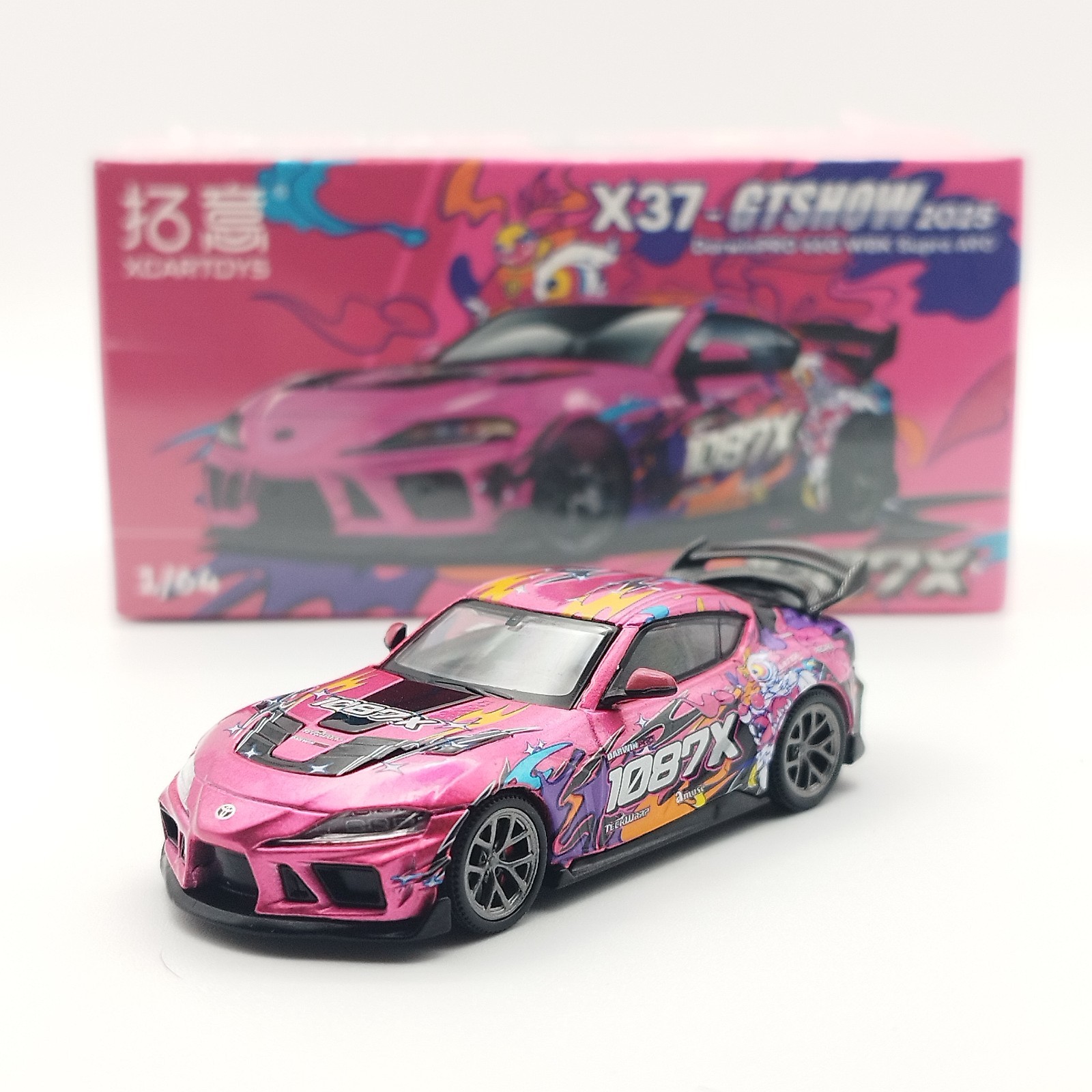 Toyota Supra A90 Xcartoys 1:64 réplique voiture tuning DarwinPRO WBK GT Show 2025