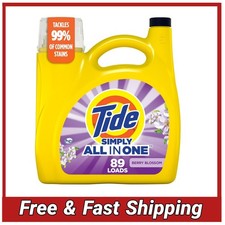 Tide Simply Clean & Fresh Liquid Laundry Detergent Berry Blossom 89 Loads 117oz 0.12 per gallon