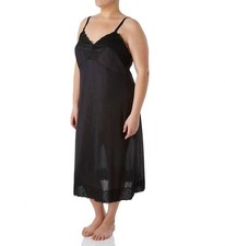 Shadowline Lingerie Adjustable Strap Full Slip - Plus Black