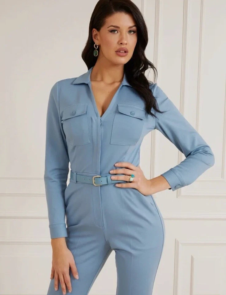 Guess by Marciano 蓝色琼斯连身裤,尺寸 US 2 — 第 4/4 张图片
