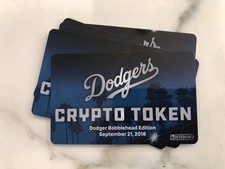 Dodgers Crypto Token Bobblehead Kershaw, Jansen, Or Turner Unredeemed Blockchain