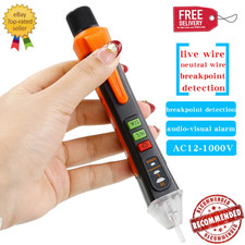 NJTY T02A Non-Contact Voltage Tester Pen Live/Neutral Wire Detector Electrician