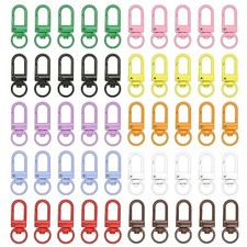 50 Pieces Colorful Lobster Claw Clasps Swivel Lanyards Trigger Snap Hooks for
