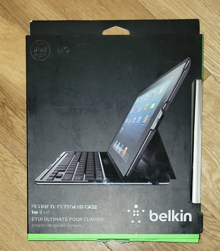 IPAD 2nd, 3rd 4th Gen. Ultimate Keyboard Case Only F5L149-BLK Black Silver - Image 4 of 4