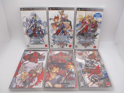 PSP software Guilty Gear & BLAZBLUE 6Game Japan Import PlayStation Portable