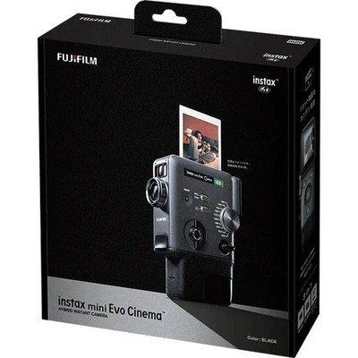 Fujifilm instax mini Evo Cinema Hybrid Sofortbildkamera Video Foto Schwarz 20...