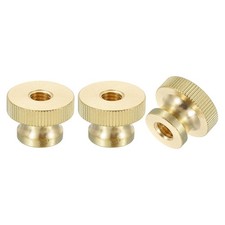 Knurled Thumb Nuts, 3Pcs M8 Brass Nut High Head Through Hole for 3D Printer Part