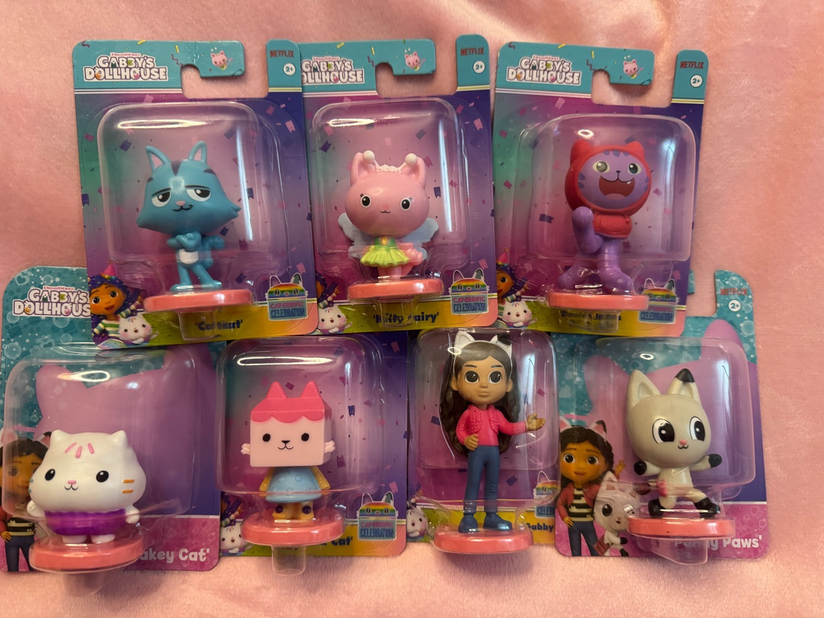 Gabby出品　まとめて15個 Gabby's Dollhouse Mini Figures Set of 7 NEW Gabby Kitty Fairy DJ