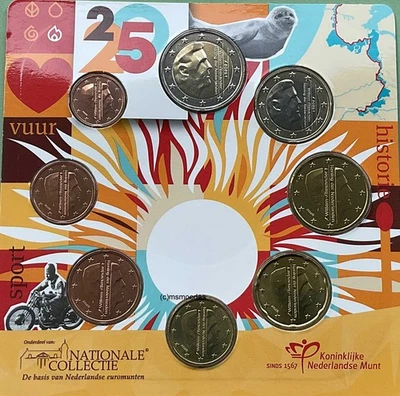 Niederlande Euro Münzen 2025 Euro Kursmünzensatz KMS UNC-Set Feuer - Bild 1 von 2