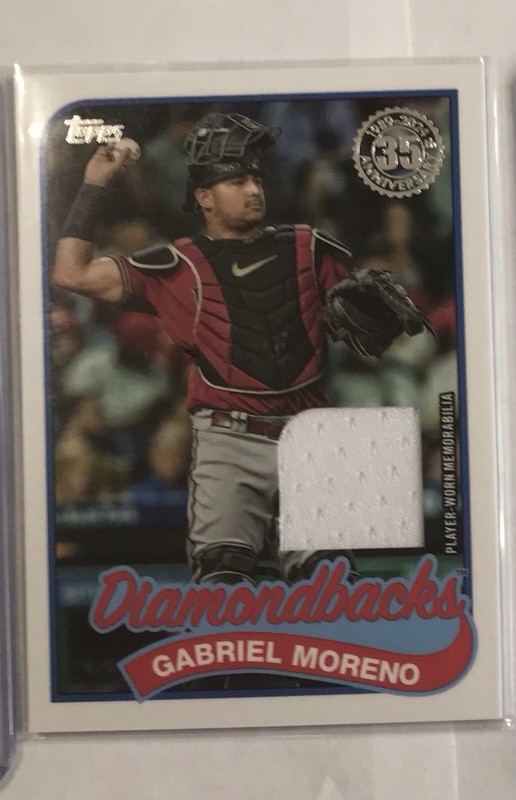 GABRIEL MORENO MLB Diamondbacks 2024 Topps 1989 Jersey Patch #89BR-GMO Card