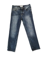 Free People Cropped Slim Skinny Jeans Size 26 Medium Wash Stretch Denim