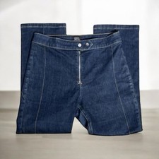BDG Urban Outfitters Denim Jeans Dark Blue Snap Zipper Closure Cropped Size 27