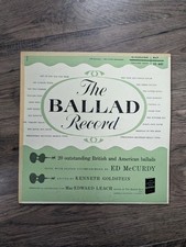 The Ballad Record By Ed McCurdy - Riverside Records RARE LP 1955
