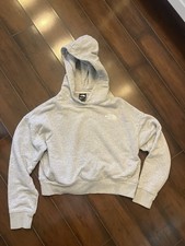 Women s North Face Cropped Hoodie Gray XS