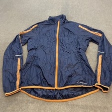 Brooks Running Jacket Women's Small Blue Shelter Technology Nylon Poly Packable