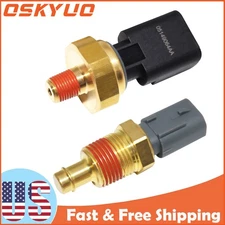 2 PCS Oil Pressure Sensor & Coolant Temperature Sensor For Chrysler Jeep Dodge