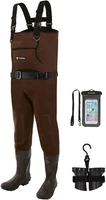 TIDEWE Neoprene Waders, Cleated Bootfoot Men Chest Waders, Waterproof Fishing
