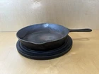 Vintage Griswold #8 Small Block Logo 704 S Cast Iron Skillet Dual Spout