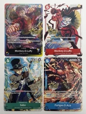 Monkey.D.Luffy ST01-012 3rd Anniversary Tournament 3 Brothers Complete Set NM