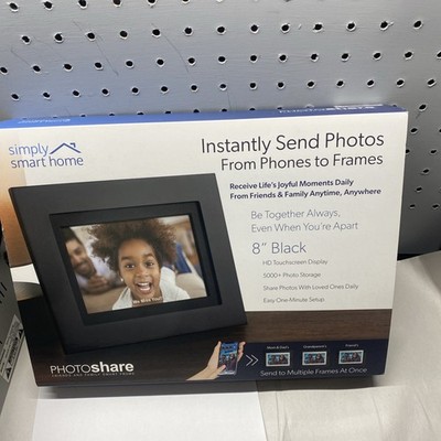 SimplySmart Home - PhotoShare Friends and Family Smart Frame 8'' - Black