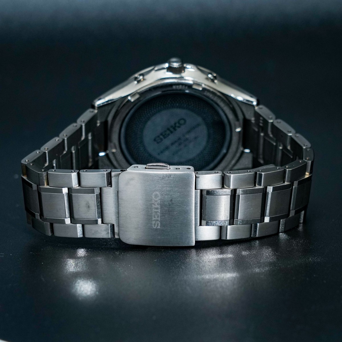 N-MINT] SEIKO Dolce 7B24-0AX0 Radio Wave control Soler Titanium
