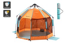 Komodo 4 Person Pop Up Beach Tent (Orange), Tents, Sports, Outdoors & Travel, 2