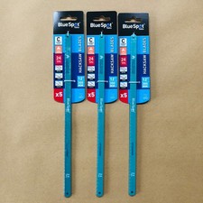 15 Pcs x 300mm 12" 24TPI Hacksaw Blades Carbon Steel Cutting Metal Plastic Wood