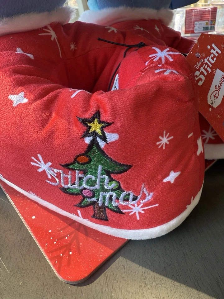 Nuevas Zapatillas de Peluche Disney Lilo & Stitch Navidad Acogedoras Talla Pequeña Foto 3 de 4