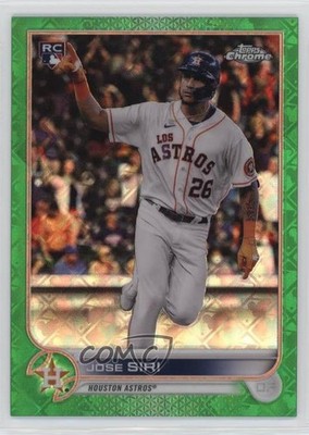 2022 Chrome Logofractor Edition Green Refractor 36/99 Jose Siri #9 Rookie RC 4d3