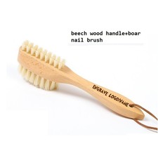 Personalized-Beech wood handle nail brush boar brush body brush beauty nail care