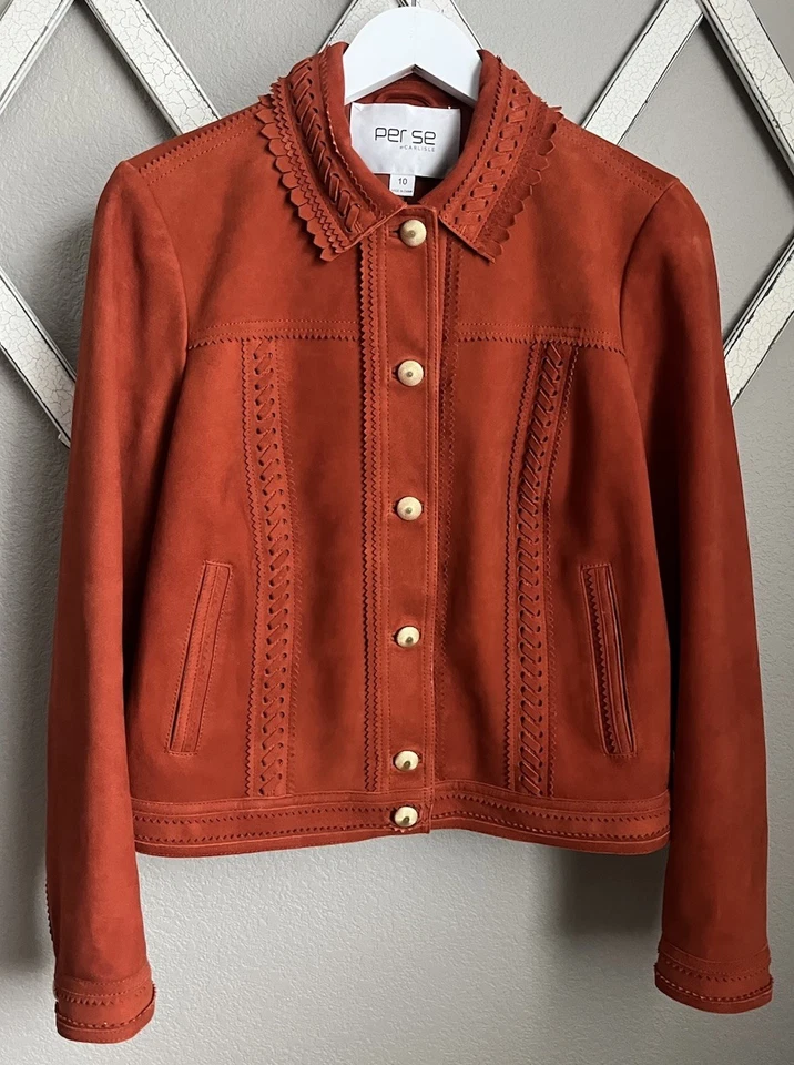 Camiseta sin mangas y chaqueta de gamuza Per Se by Carlisle para mujer M 10 de cachemir Foto 2 de 4