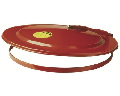 #ad Drum Cover with Fusible Link for 55 gallon drum self close steel Red 26750 C $329.00