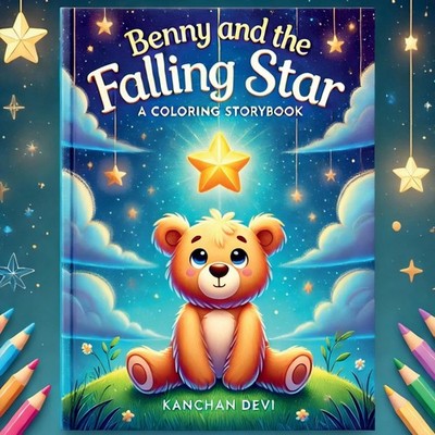 Benny and the Falling Star Colouring Story Book Kanchan Devi Pape
