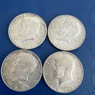 Kennedy Half Dollars 40% Silver Lot Of 4