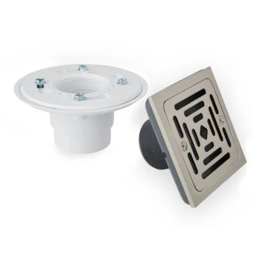 Signature Hardware 948035 Adelphi 4-1/2" Pattern Grate Linear Shower Drain - Picture 1 of 4