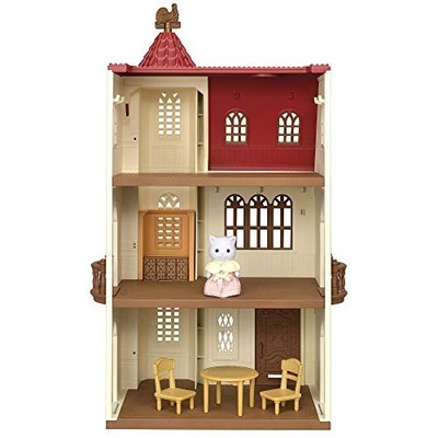 Sylvanian Families House [House with Red Roof Elevator] Ha-49