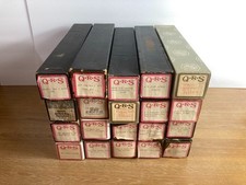 VINTAGE QRS GULBRANSEN PIANOSTYLE WORD ROLL PIANO PLAYER MUSIC ROLLS Lot of 20 D