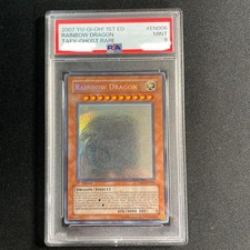 PSA 9 Yu-Gi-Oh Ultimate Crystal God Rainbow Dragon Holo English Version 1st